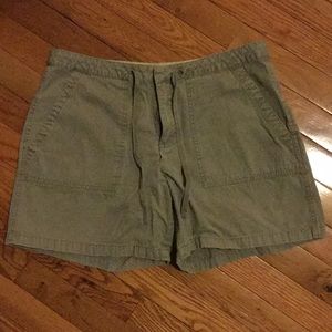 Olive Green Cargo Shorts